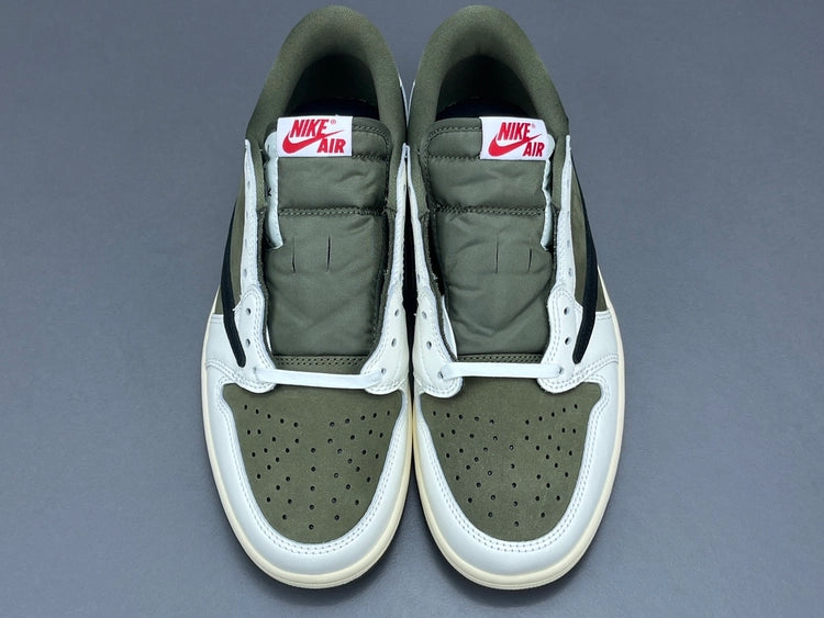나이키 조던 1 x 트래비스 스캇 레트로 로우 OG SP 리버스 올리브