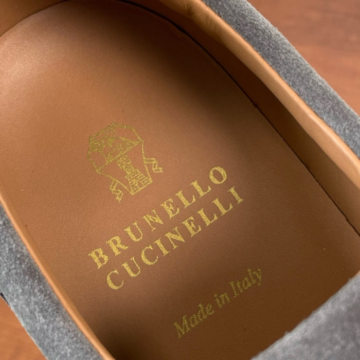 브루넬로 쿠치넬리 레이스업 스니커즈 그레이