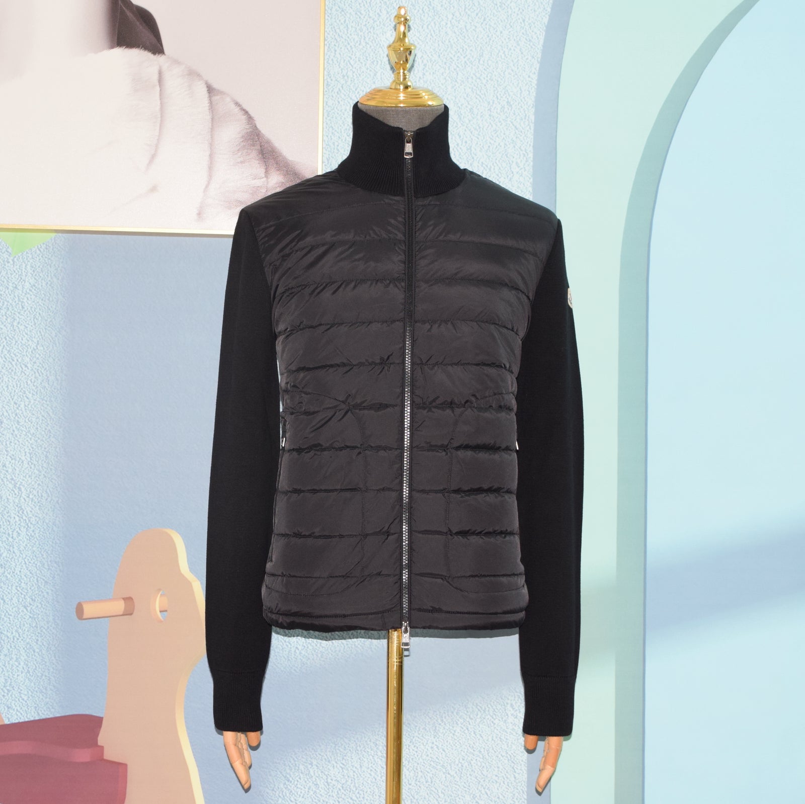 패딩 울 가디건 (김현우 니트패딩)