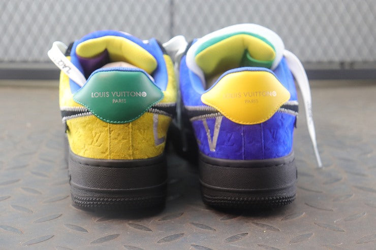 루이비통 x 나이키 에어포스1 버질아블로 멧 실버 블랙