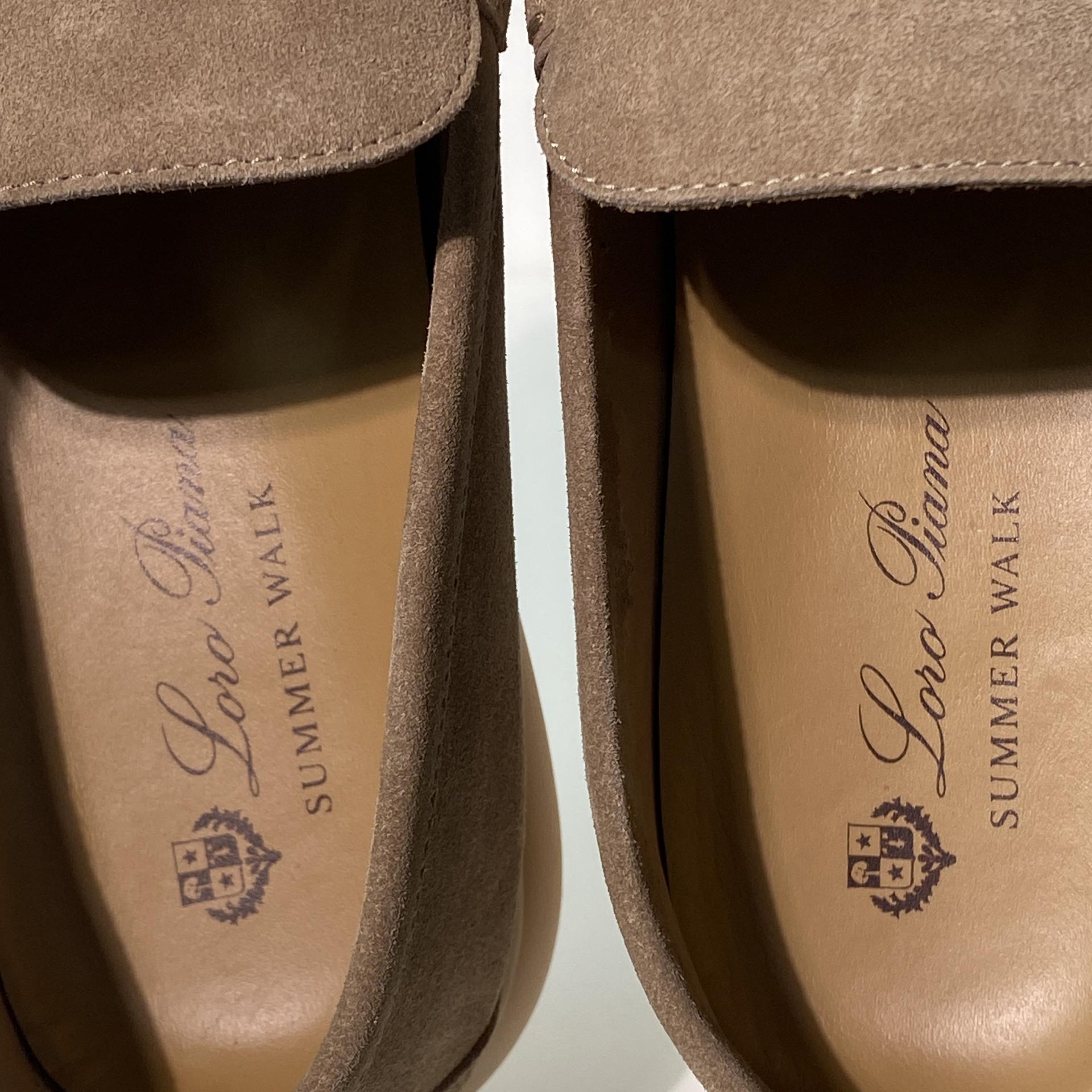 국내) 로로피아나 썸머워크 남성용 로퍼 / 샌드스톤 45