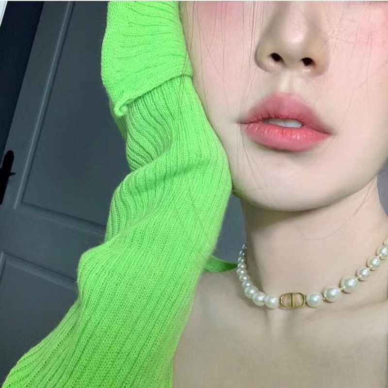 디올 진주 목걸이