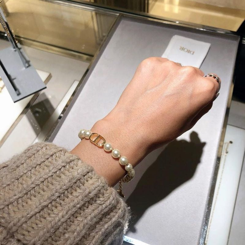 디올 진주 팔찌