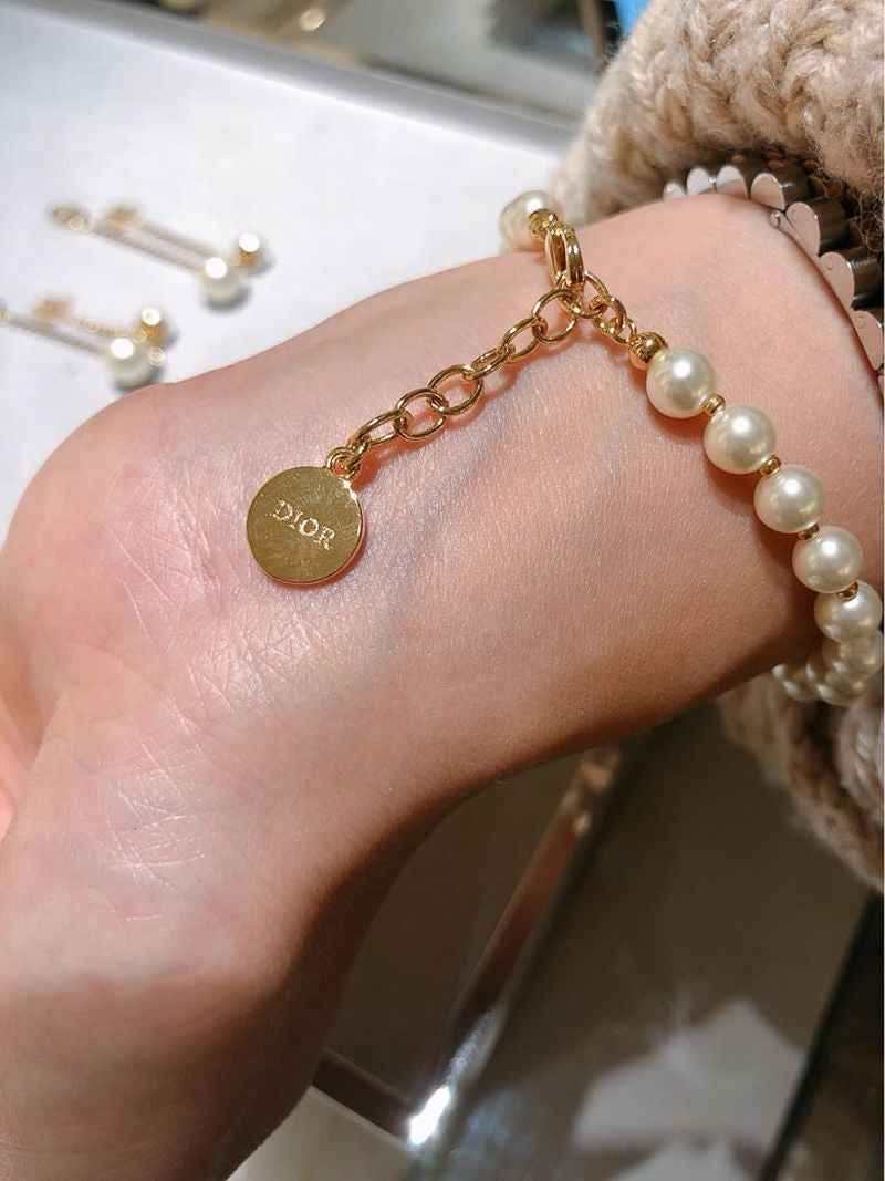 디올 진주 팔찌