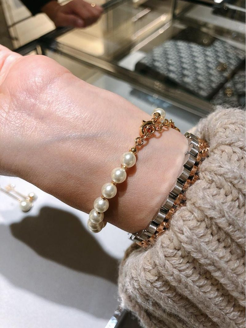 디올 진주 팔찌