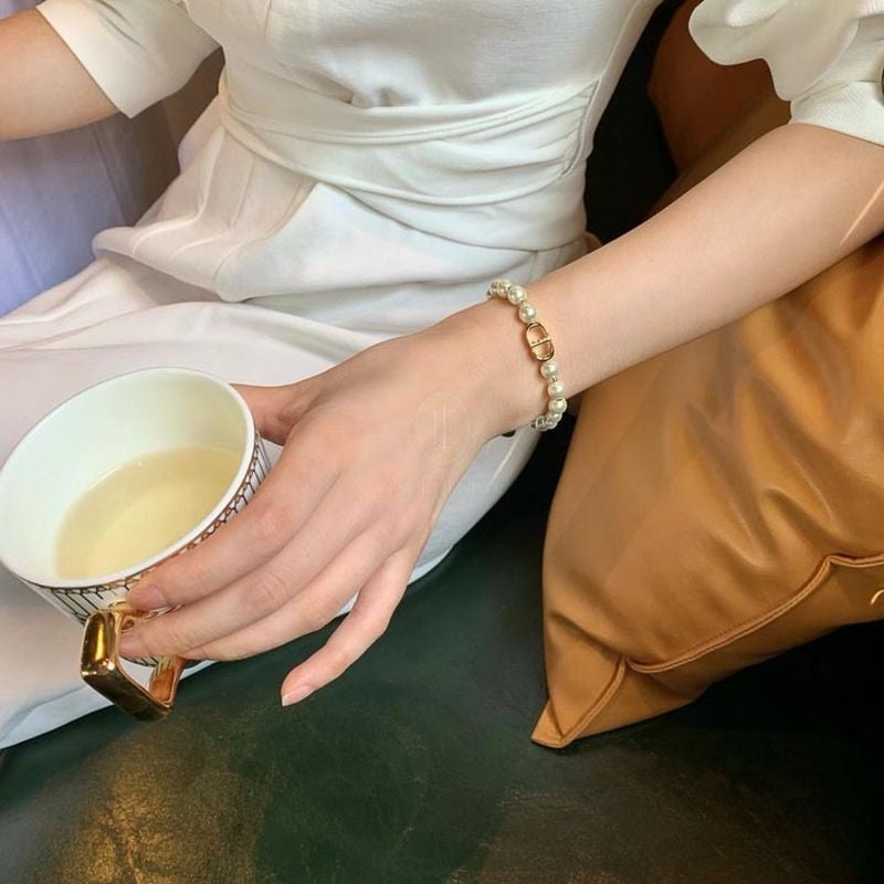 디올 진주 팔찌