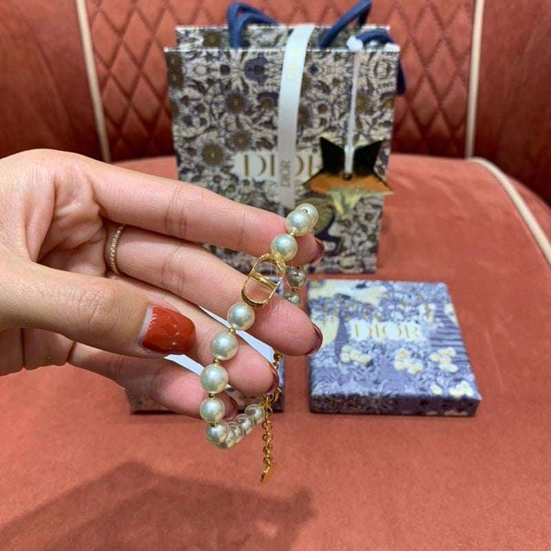 디올 진주 팔찌
