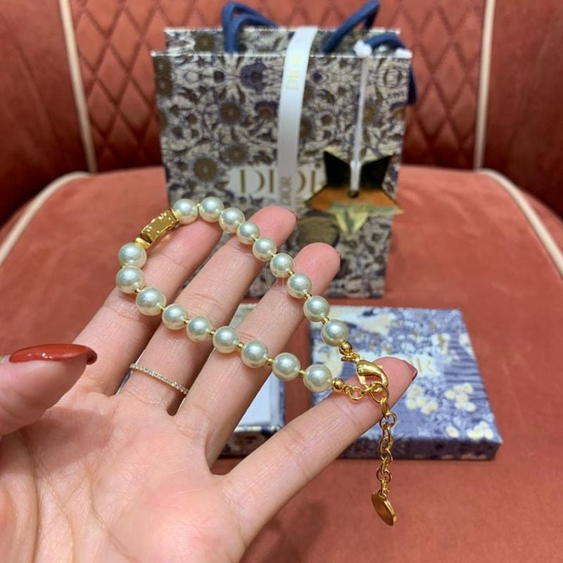 디올 진주 팔찌