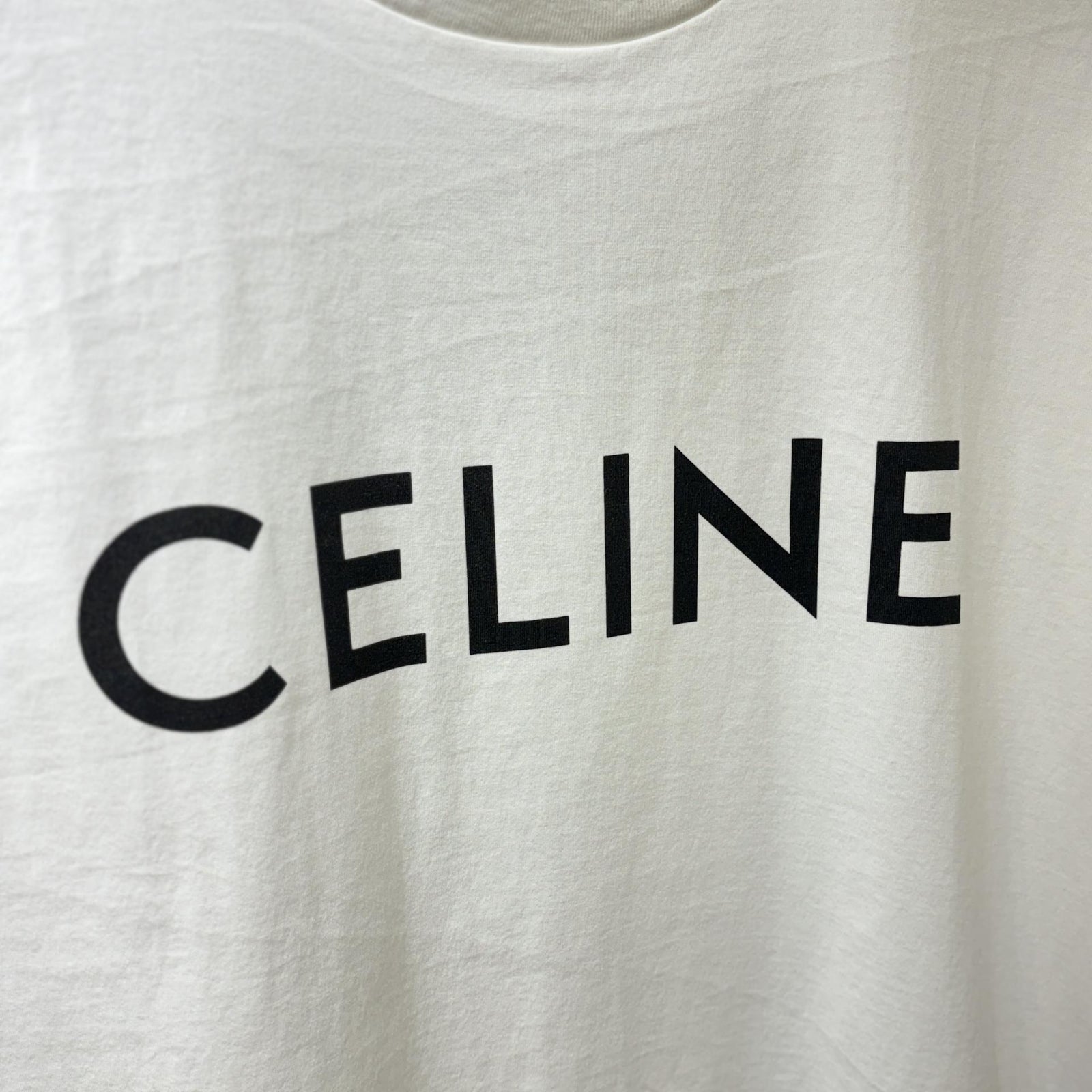 1% 셀린느 코튼 저지 루즈 티셔츠