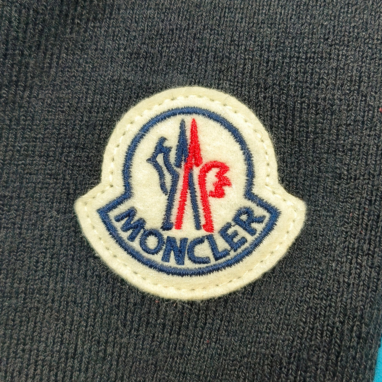 트리콧 로고 패딩 울 집업 가디건