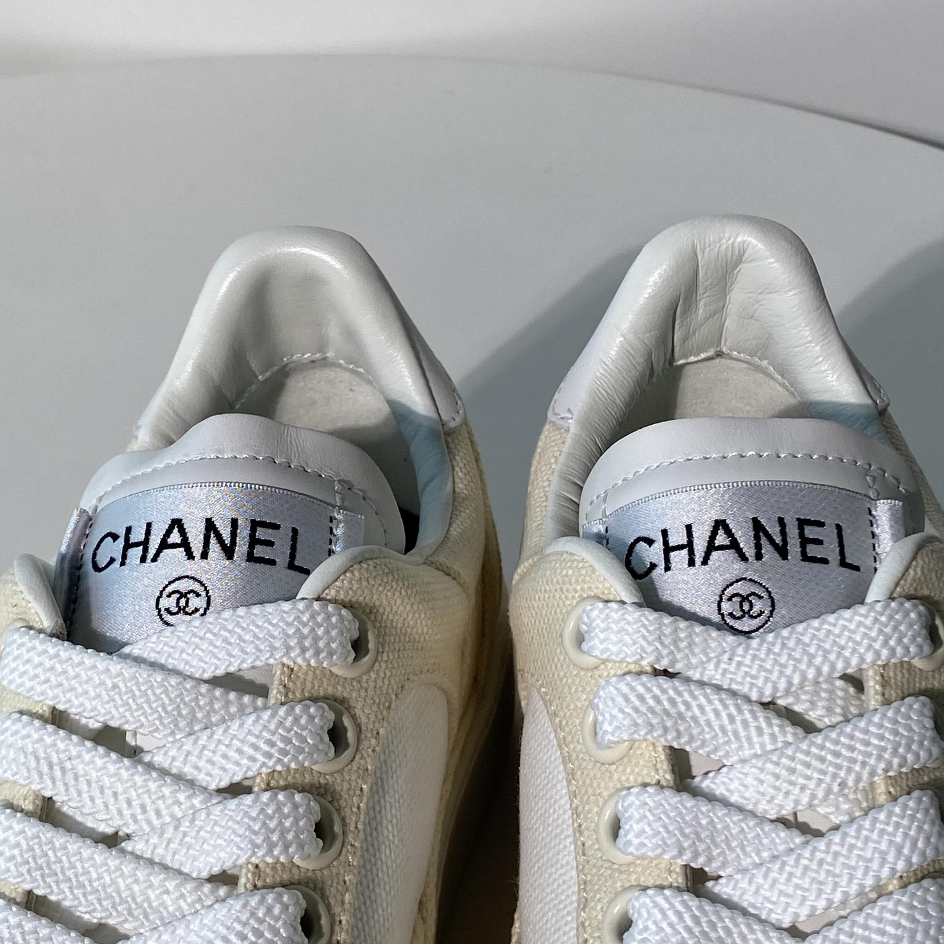 국내) 샤넬 24ss CC 코튼 스니커즈 / 35