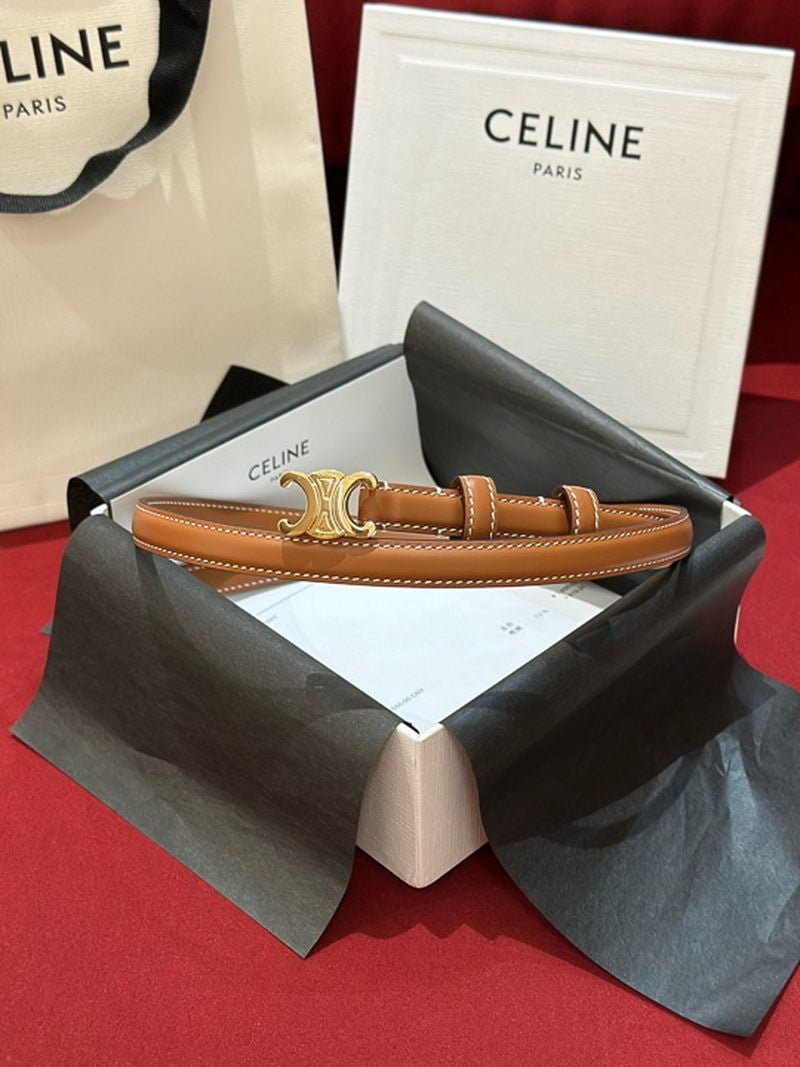 셀린느 트리오페 벨트 - 틴 1.3cm 여성용