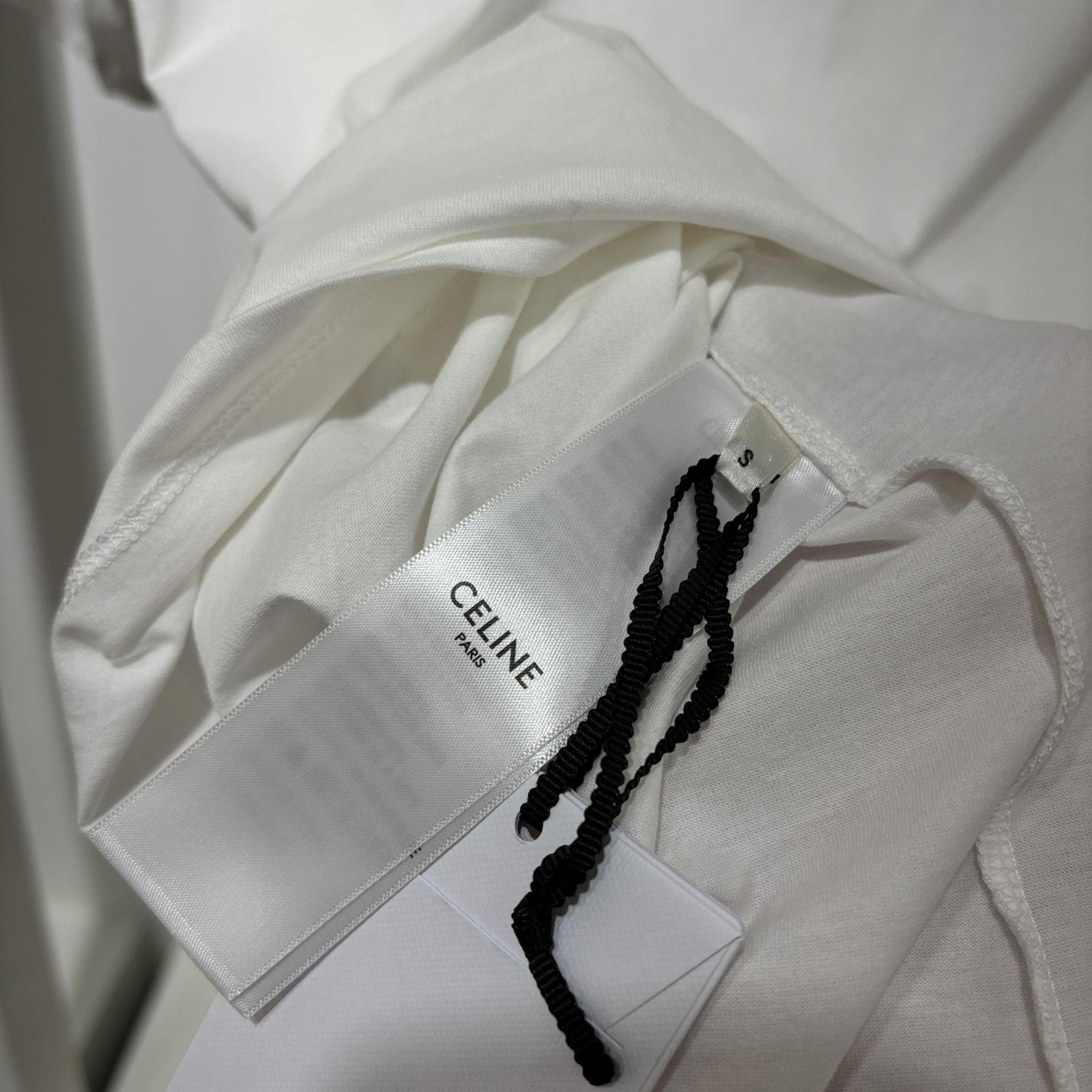 1% 셀린느 코튼 저지 루즈 티셔츠