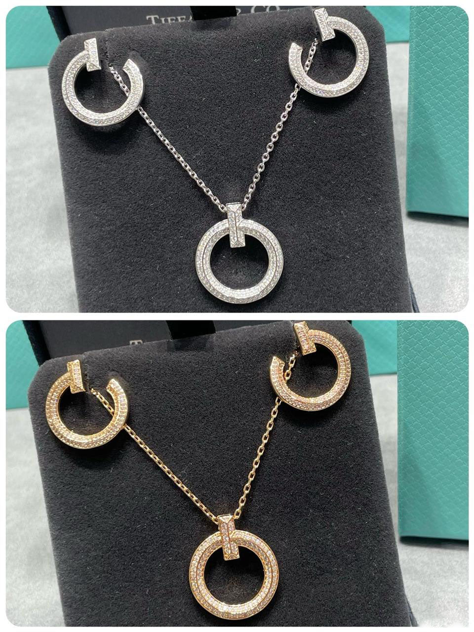 티파니 T1 네로우 서클 풀파베 펜던트 네크리스