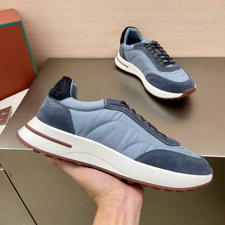 로로피아나 위크앤드 워크 패브릭 스니커즈 블루