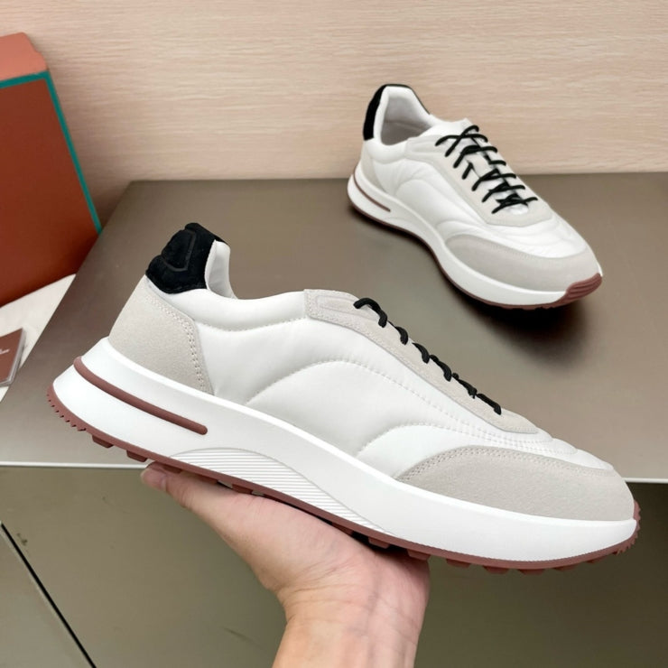 로로피아나 위크앤드 워크 패브릭 스니커즈 화이트