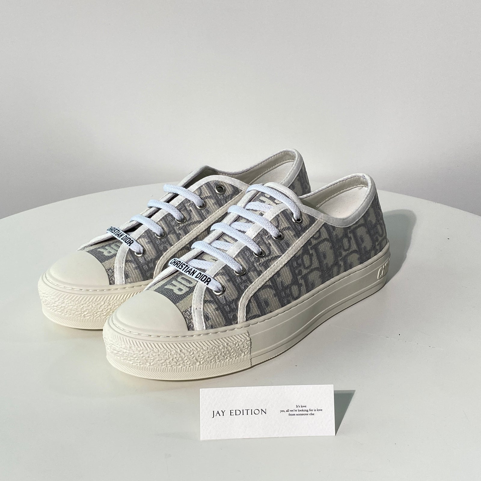 국내) 디올 오블리크 스니커즈 / 그레이 37