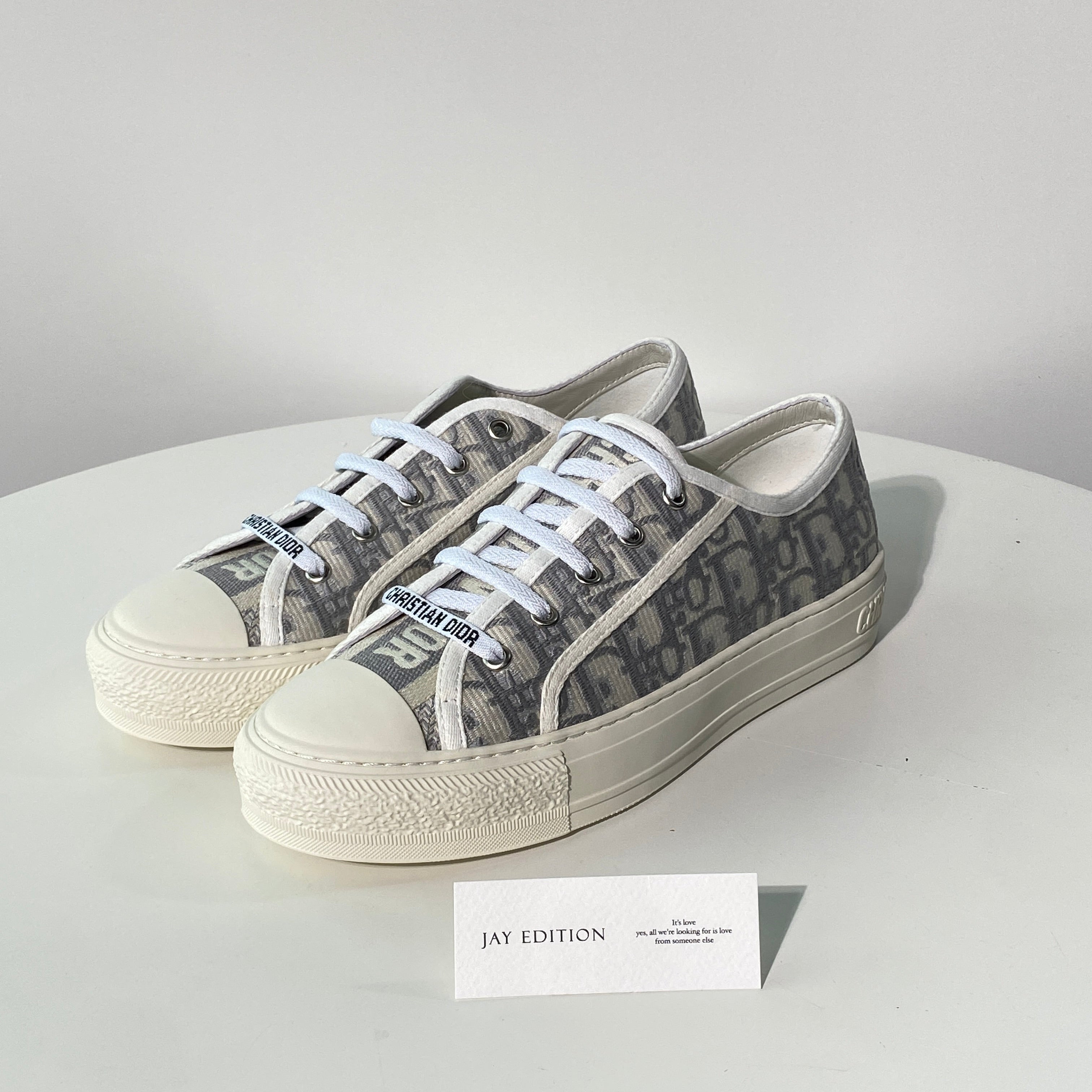 국내) 디올 오블리크 스니커즈 / 그레이 37