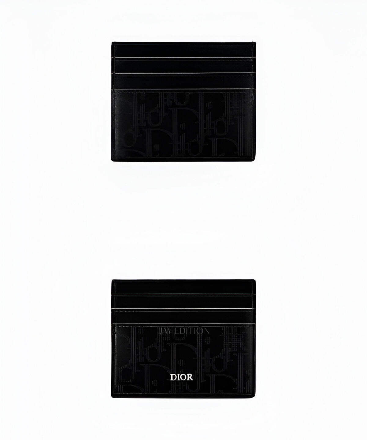 디올 오블리크 갤럭시 카드 홀더 오블리크 자카드와 블랙 가죽 디테일, 슬림한 수납 구조의 남성용 카드 지갑