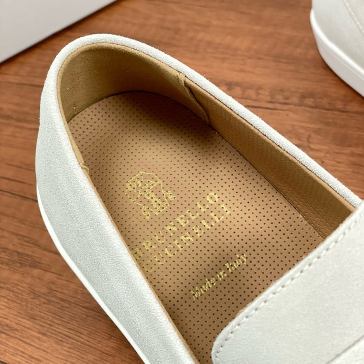 브루넬로쿠치넬리 스웨이드 로퍼 베이지