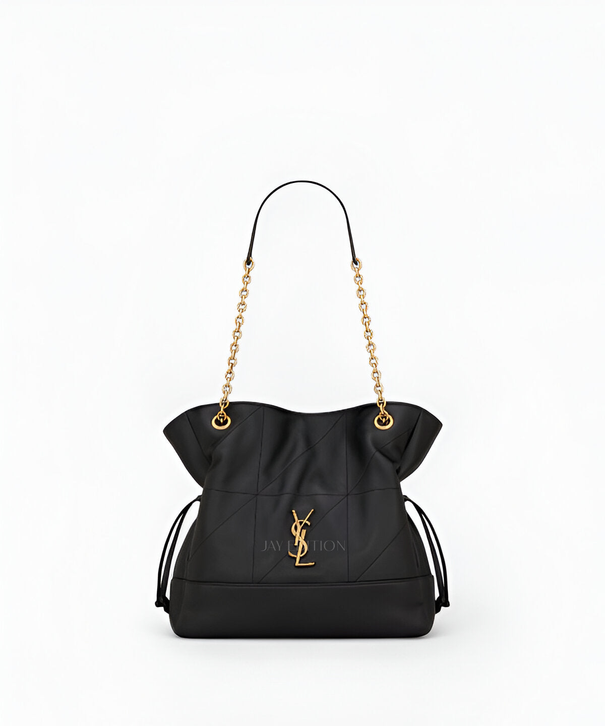 생로랑 제이미 4.3 스몰 포숑 퀼팅 램스킨 체인 스트랩 YSL 로고 크로스백
