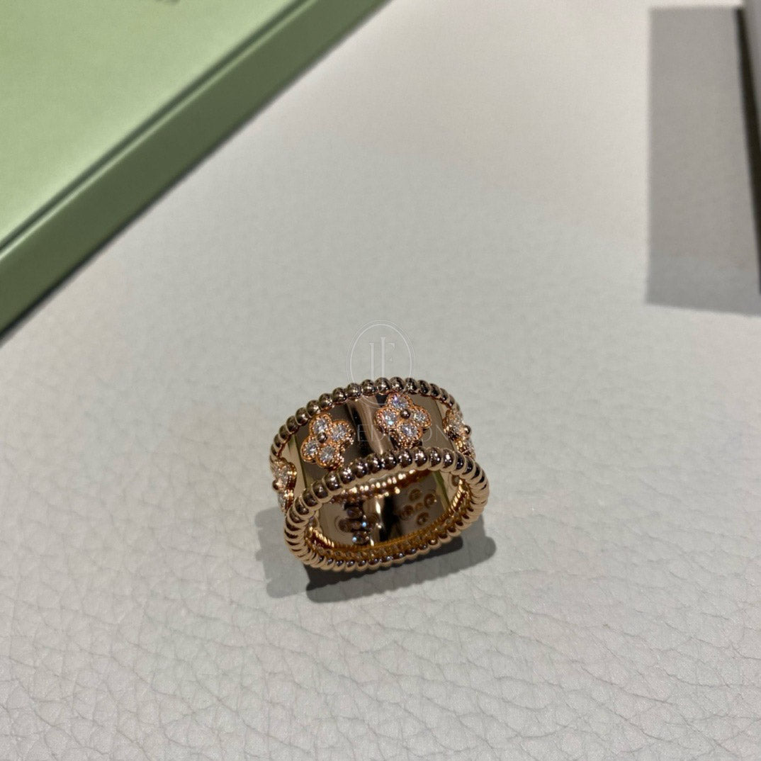 반클리프 뻬를리 클로버 링 (18K)