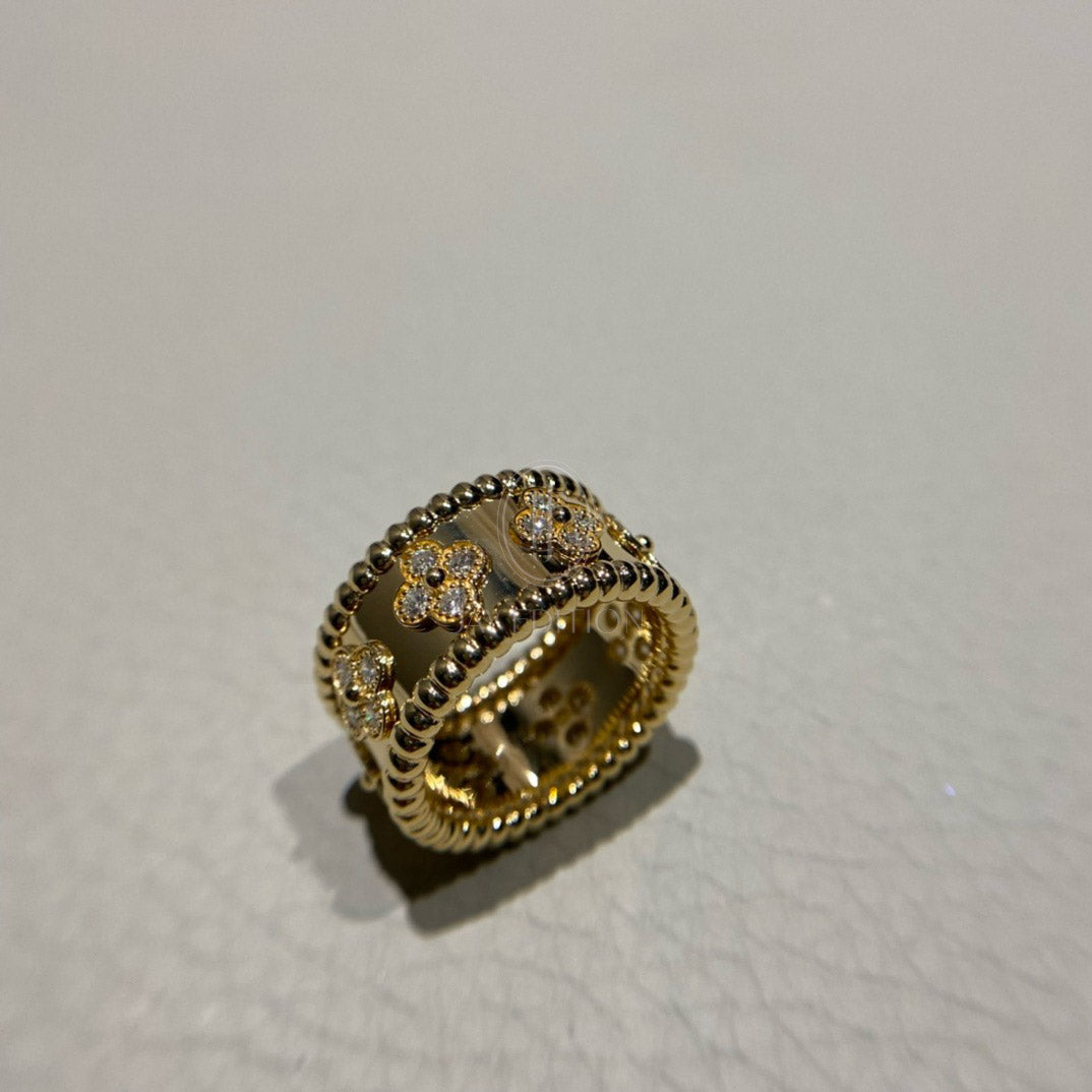 반클리프 뻬를리 클로버 링 (18K)