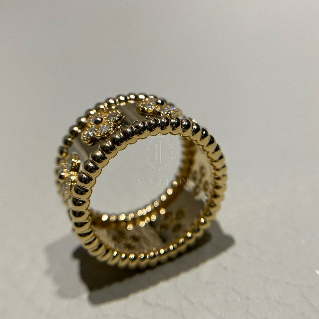 반클리프 뻬를리 클로버 링 (18K)