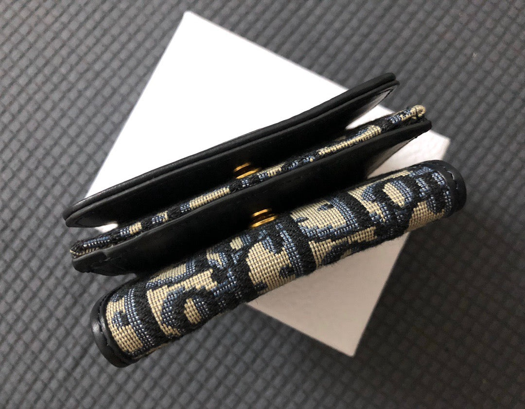 디올 몽테인 오블리크 미니 반지갑