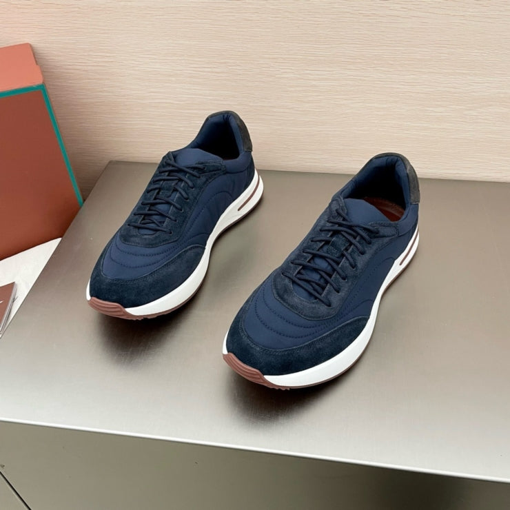 로로피아나 위크앤드 워크 패브릭 스니커즈 네이비