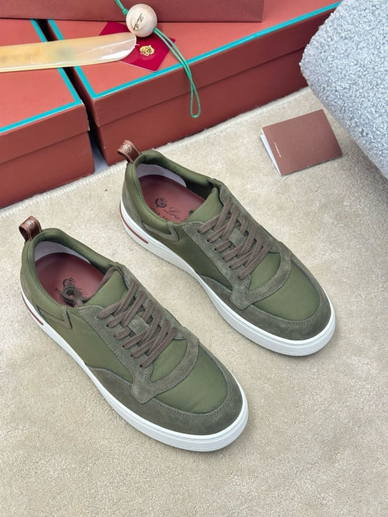 로로피아나 뉴포트 워크 윈드 스니커즈 그린