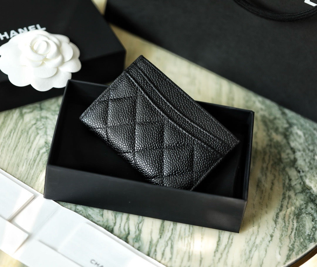 해외재고) 샤넬 클래식 카드 홀더 금장 캐비어 (수량:2개)
