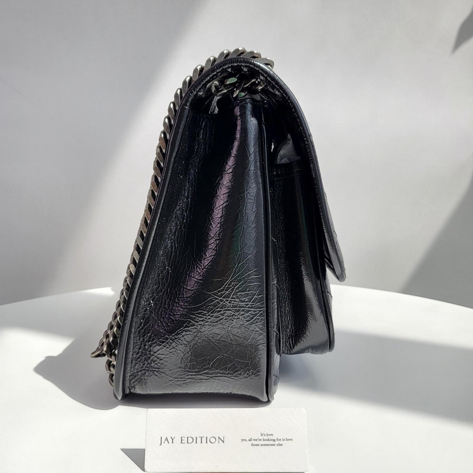 생로랑 니키백 미디움 빈티지 레더