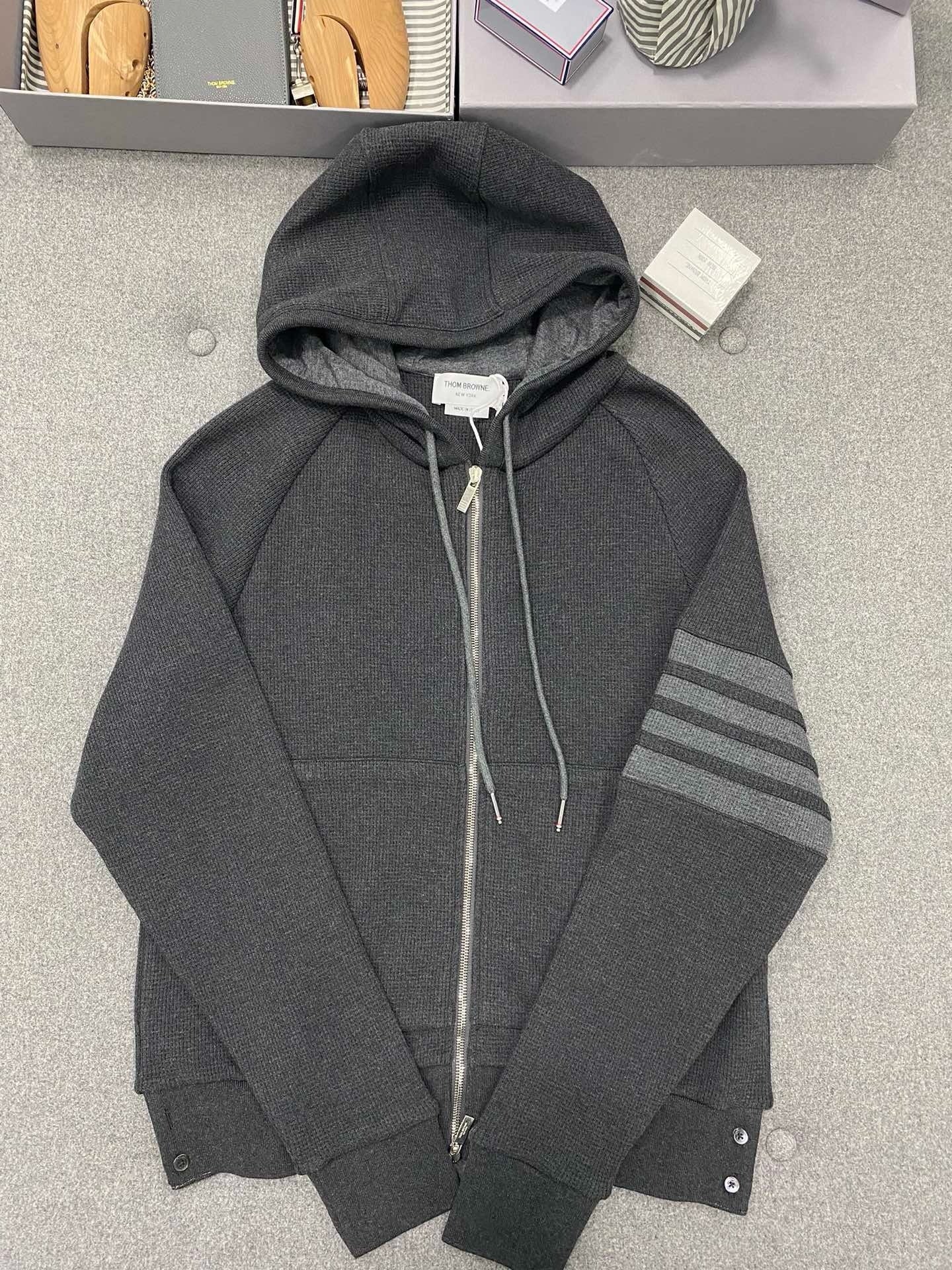 톰브라운 와플 후드집업