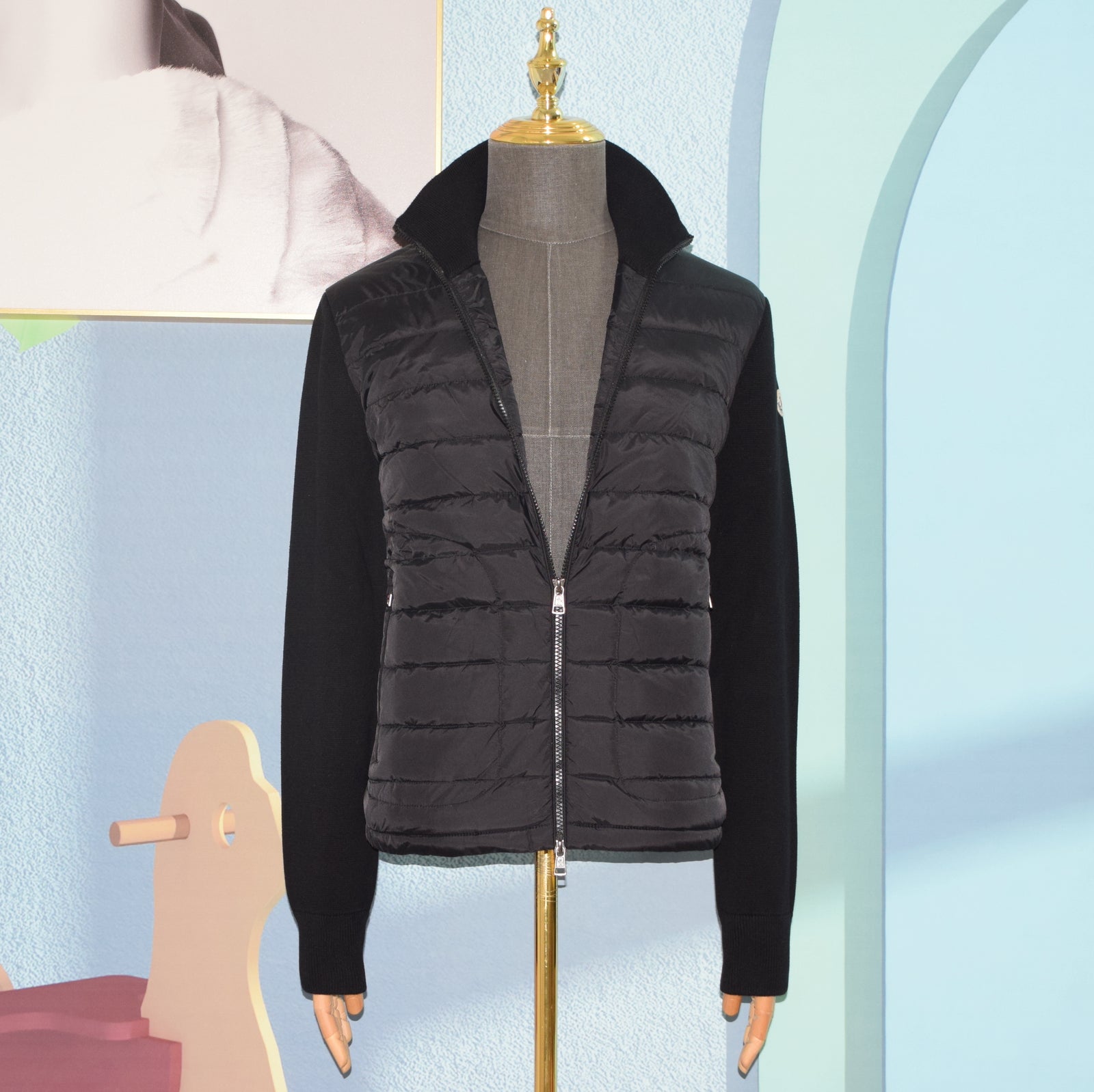 패딩 울 가디건 (김현우 니트패딩)