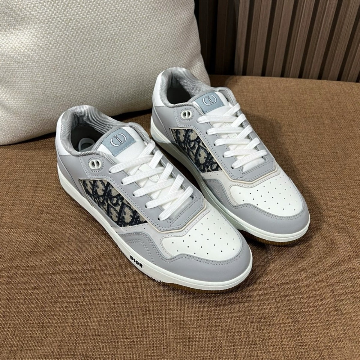 디올 B27 업타운 로우탑 스니커즈 오블리크 자카드