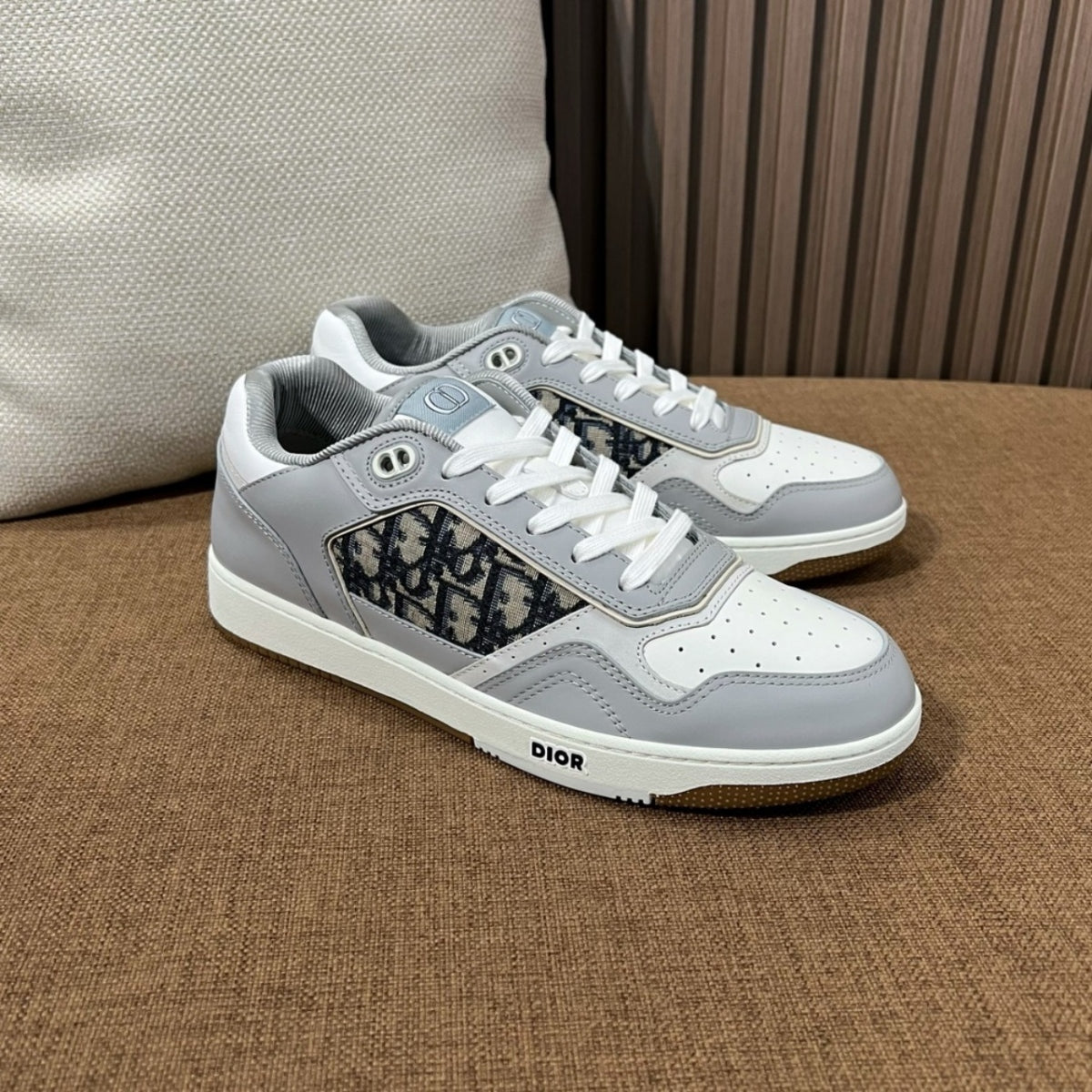 디올 B27 업타운 로우탑 스니커즈 오블리크 자카드