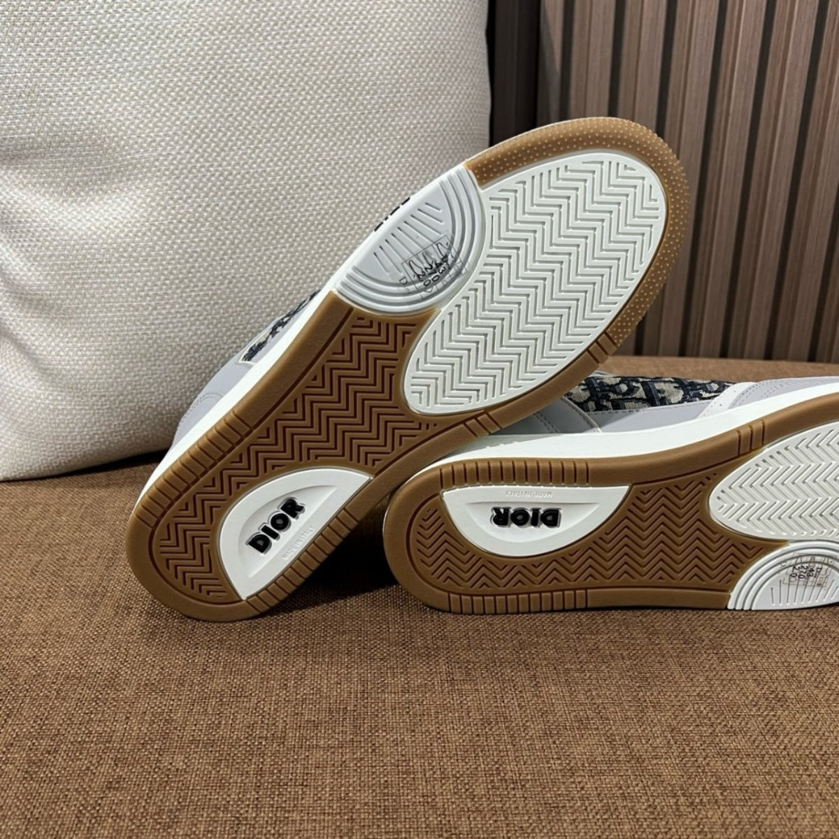 디올 B27 업타운 로우탑 스니커즈 오블리크 자카드