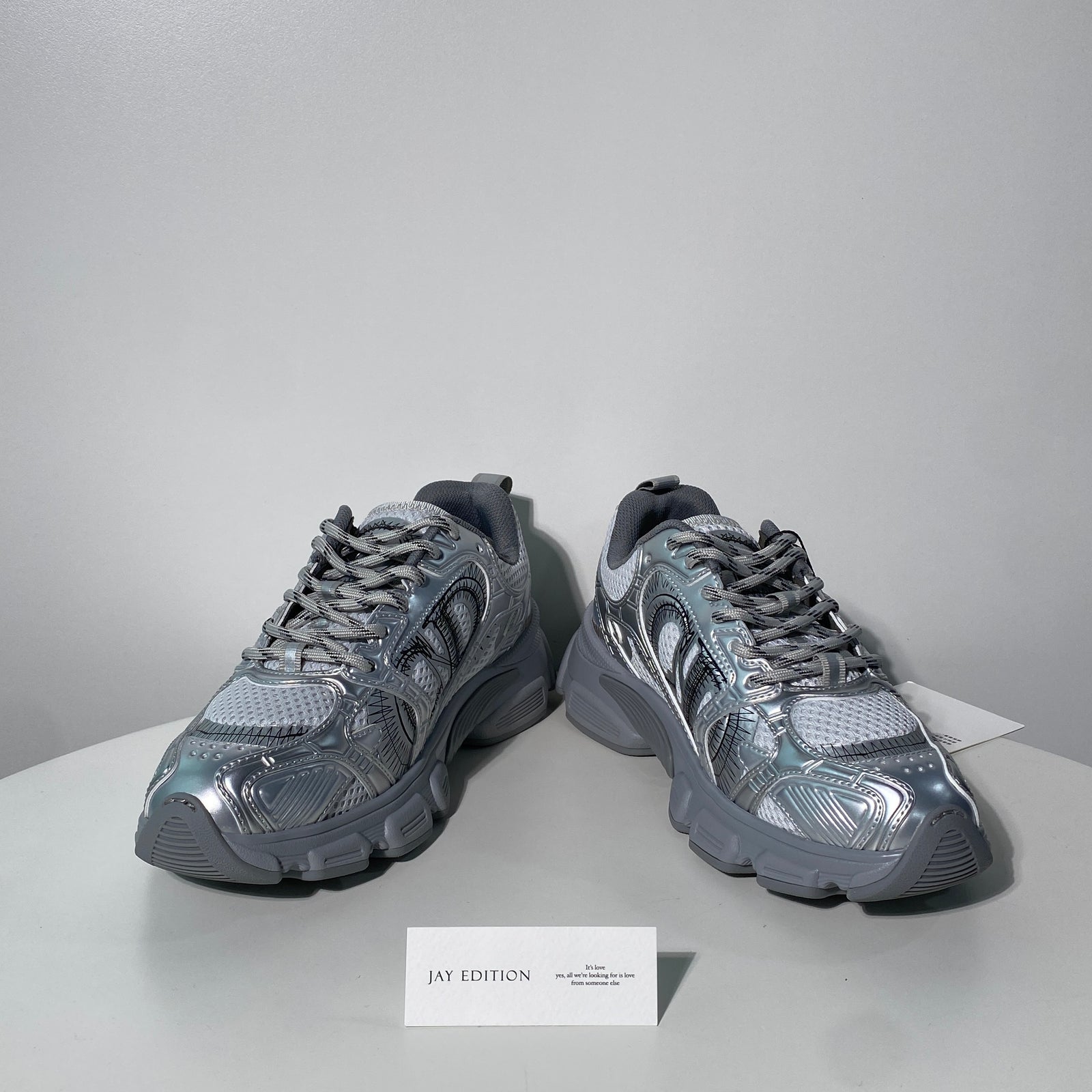 국내) 디올 크로노 스니커즈 / 실버  38