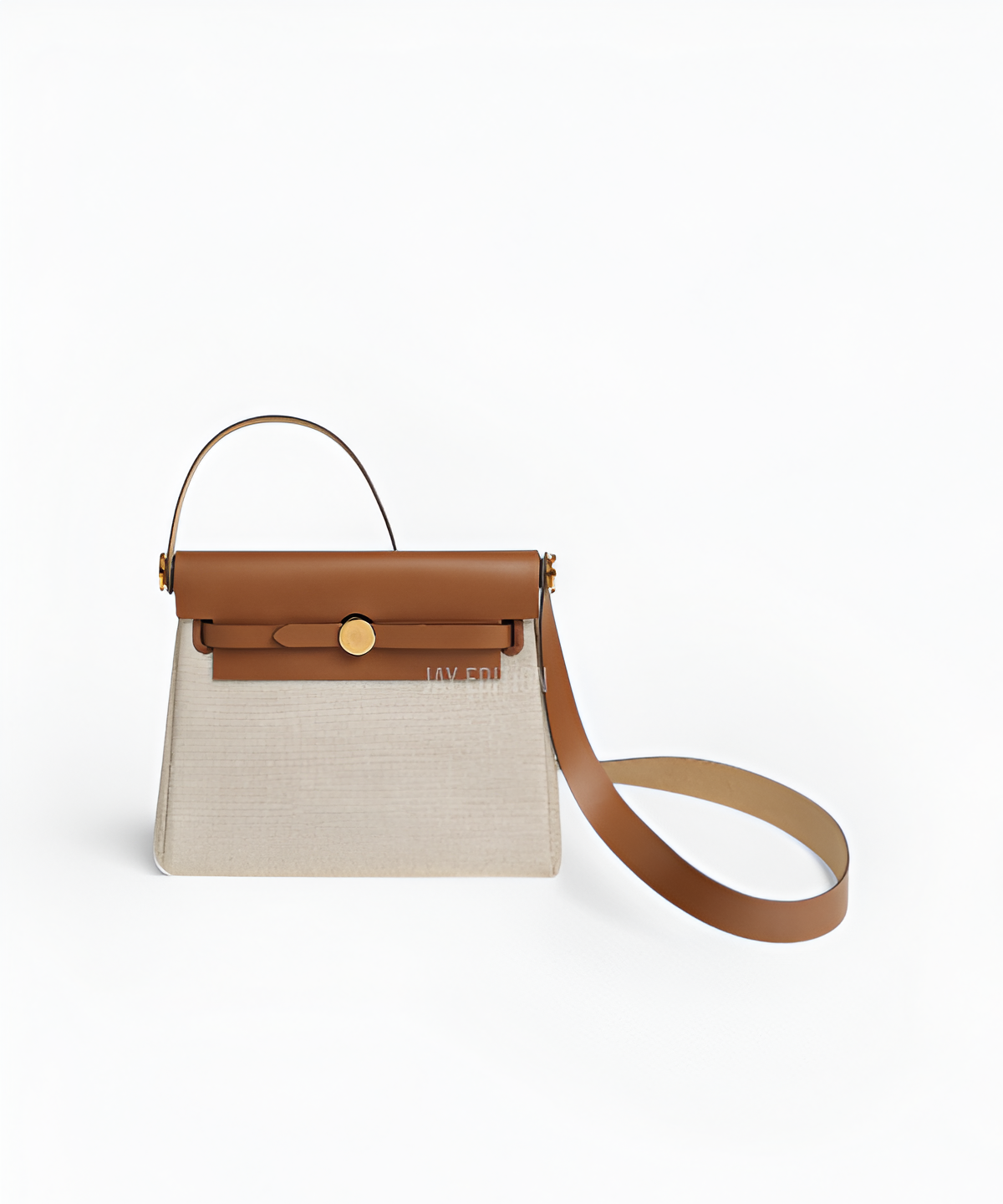 에르메스 에르백 미니 캔버스 바디 플랩 클로저 톱핸들 크로스백