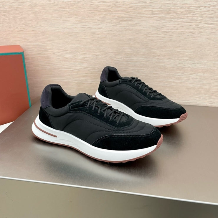 로로피아나 위크앤드 워크 패브릭 스니커즈 블랙