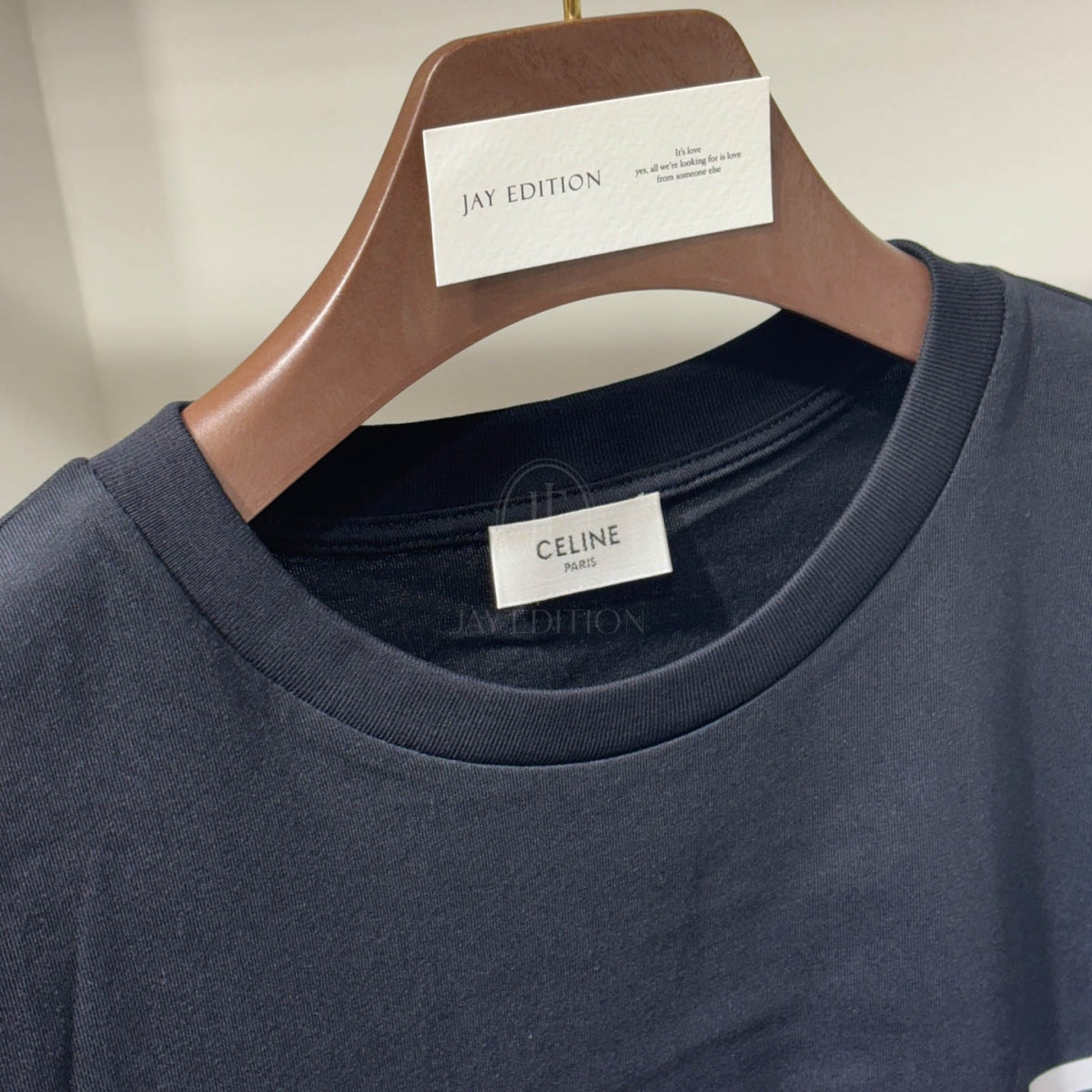 1% 셀린느 코튼 저지 루즈 티셔츠