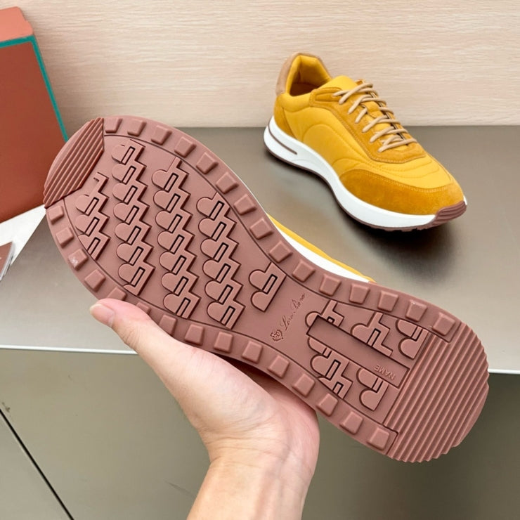 로로피아나 위크앤드 워크 패브릭 스니커즈 옐로우