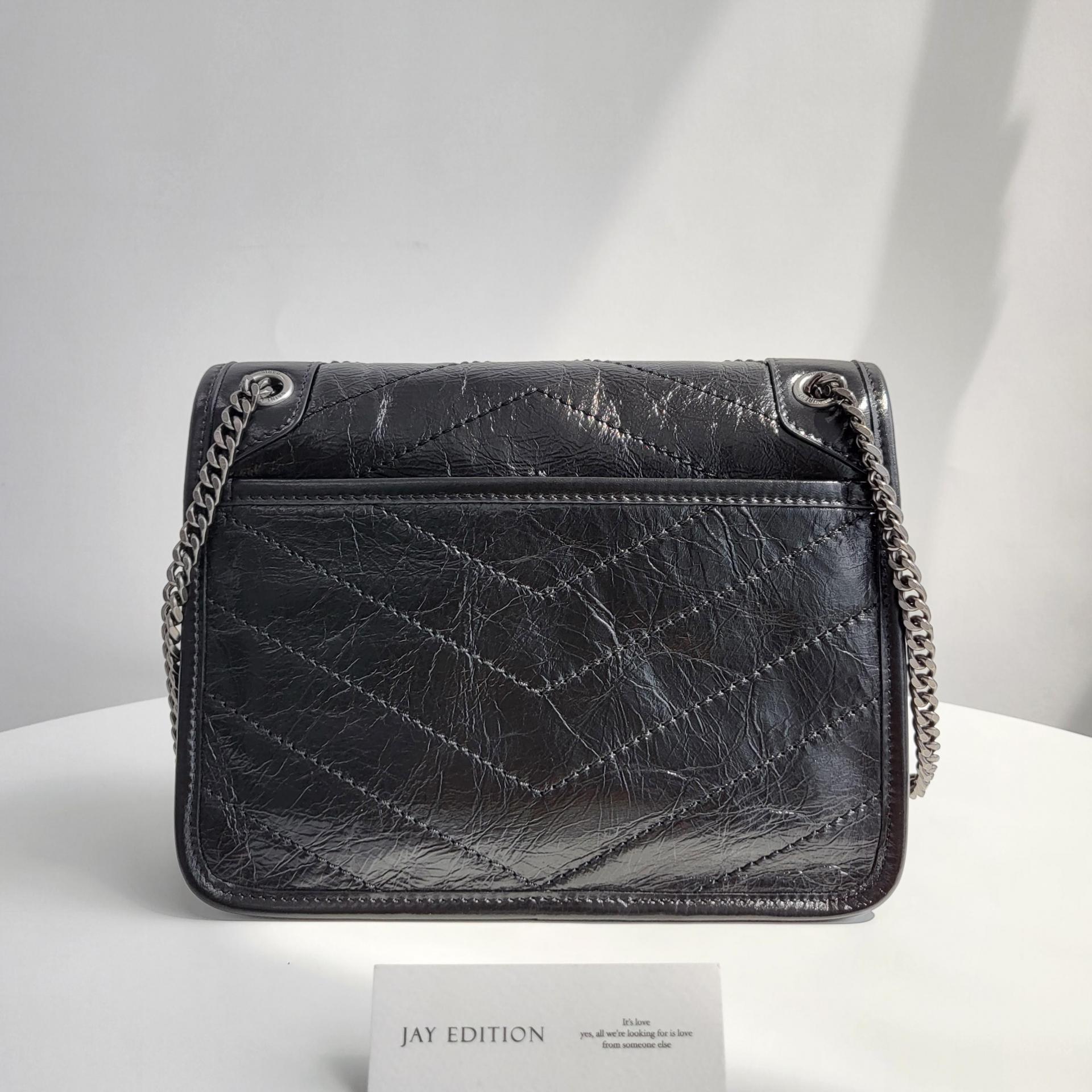 생로랑 니키백 베이비 빈티지 레더