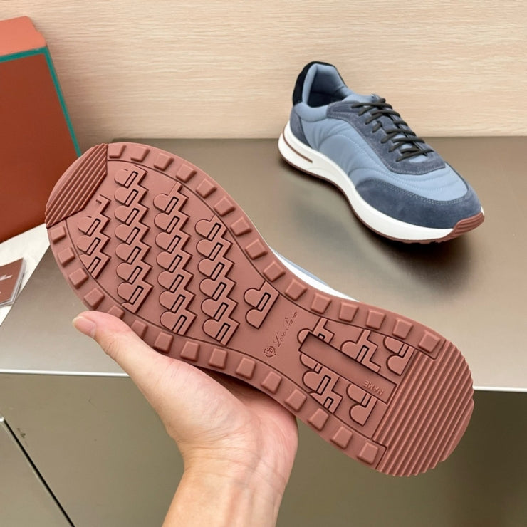 로로피아나 위크앤드 워크 패브릭 스니커즈 블루