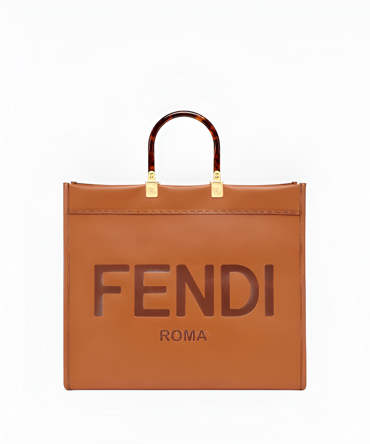 펜디 선샤인 토트백 라지 FENDI 로고 구조적인 대형 토트백