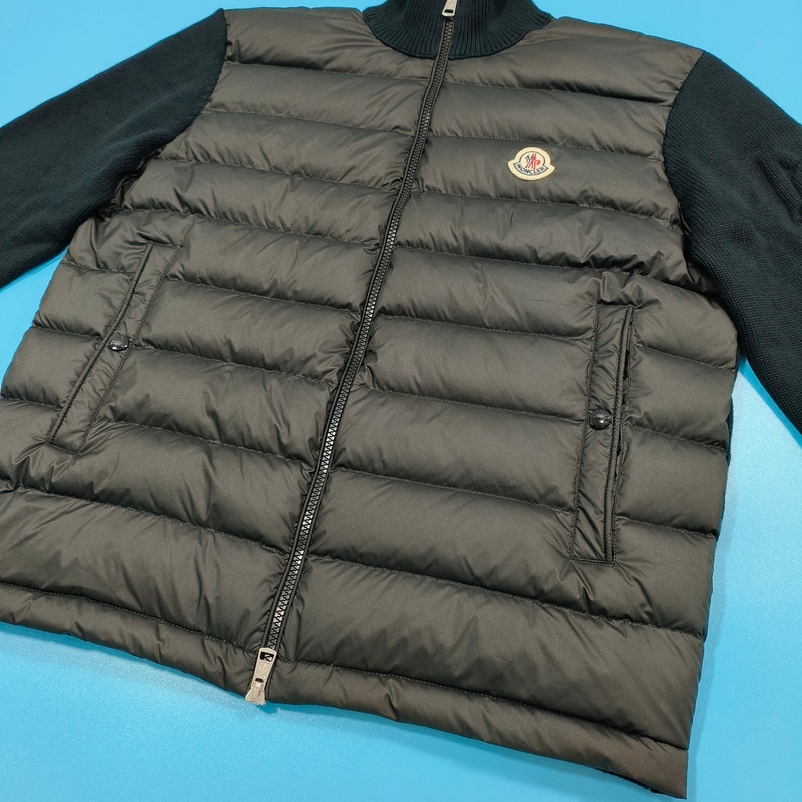 패딩 코튼 집업 카디건