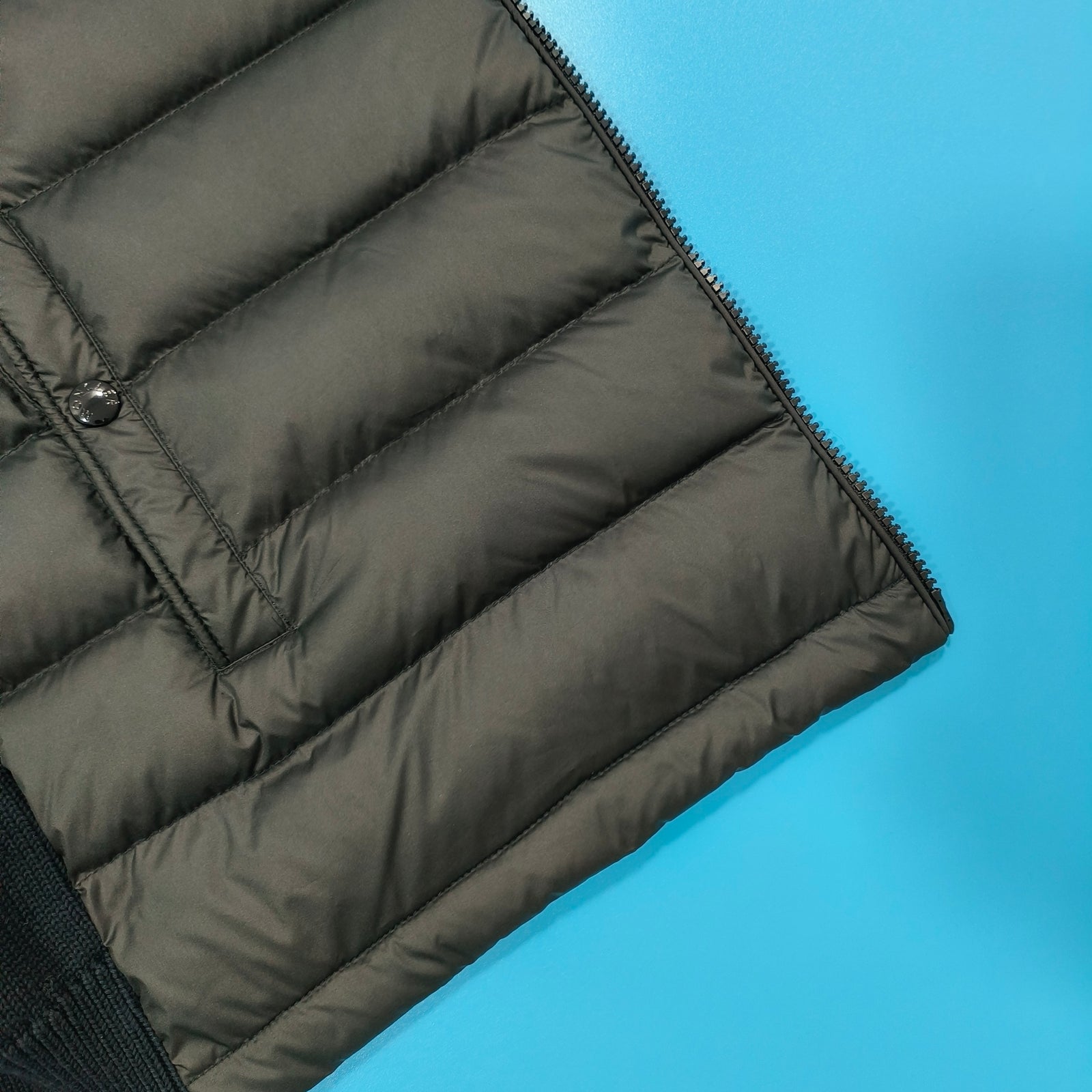 패딩 코튼 집업 카디건