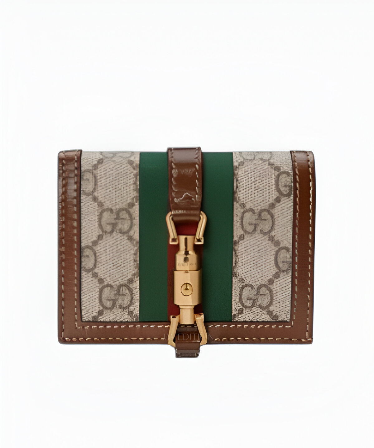 구찌 재키 반지갑 재키 스타일 버클 고급 가죽 소재 접이식 우아한 디자인의 지갑