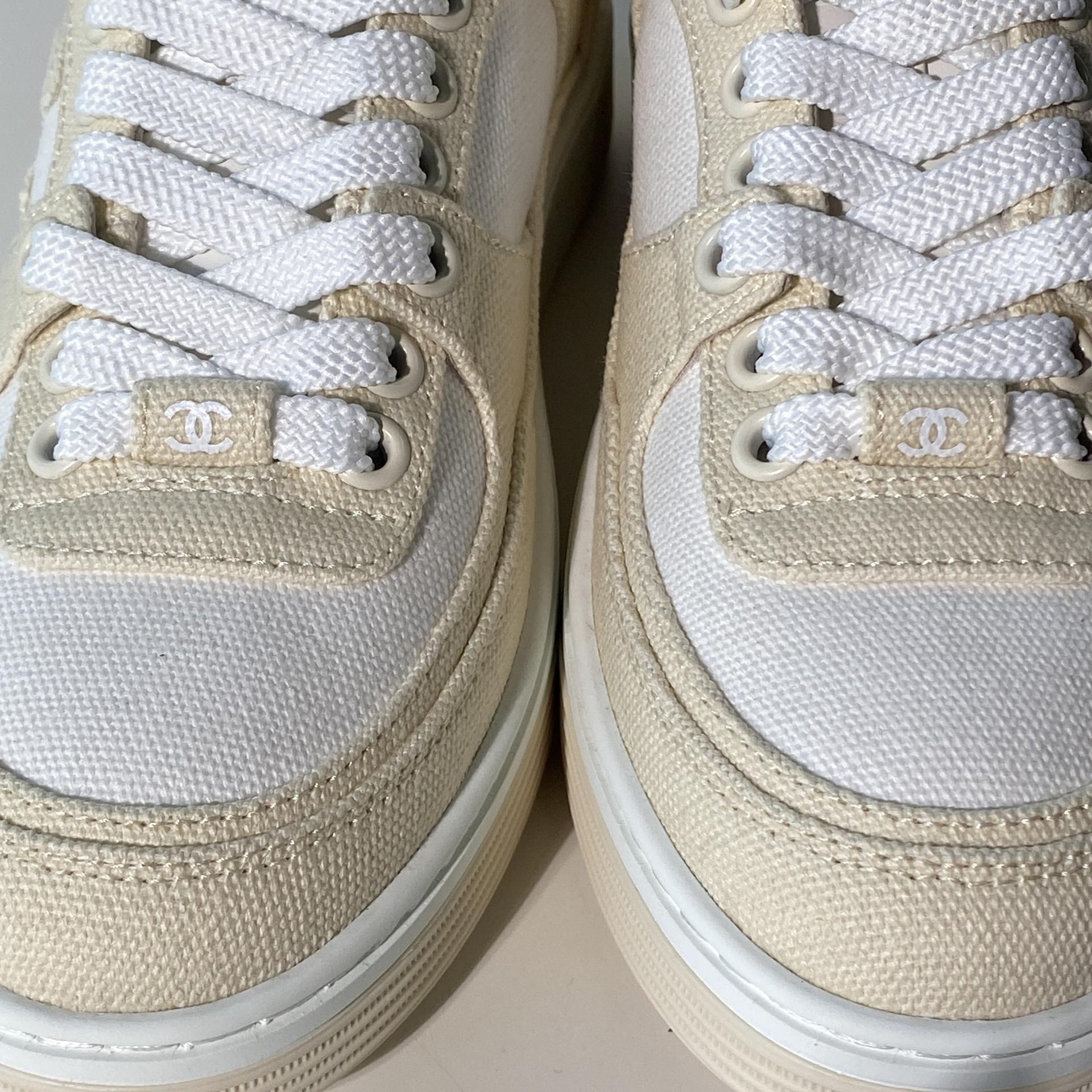 국내) 샤넬 24ss CC 코튼 스니커즈 / 35